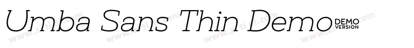 Umba Sans Thin Demo字体转换 Umba Sans Thin Demo字体转换